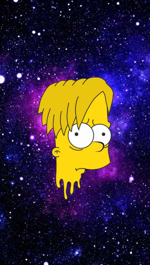 Triste Bart Simpson Telefono Sfondo