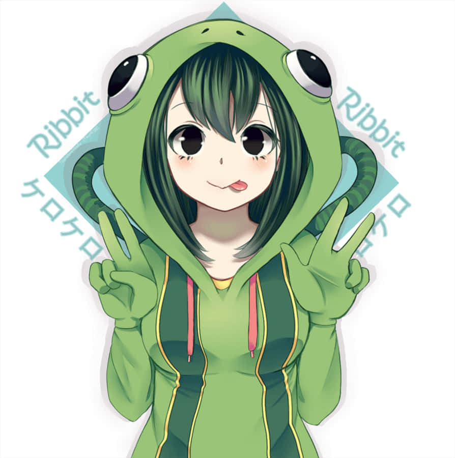 Tsuyu Asui Background Wallpaper