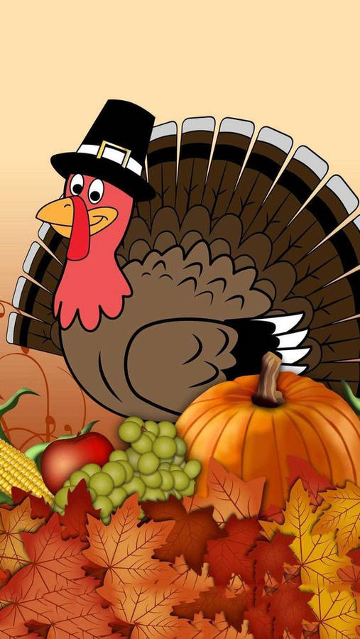 Turkiet Lycklig Thanksgiving Wallpaper