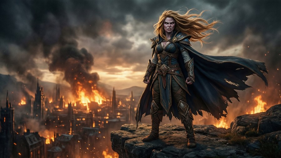 Trossig på klippen — Tyrande Whisperwind Bakgrunner