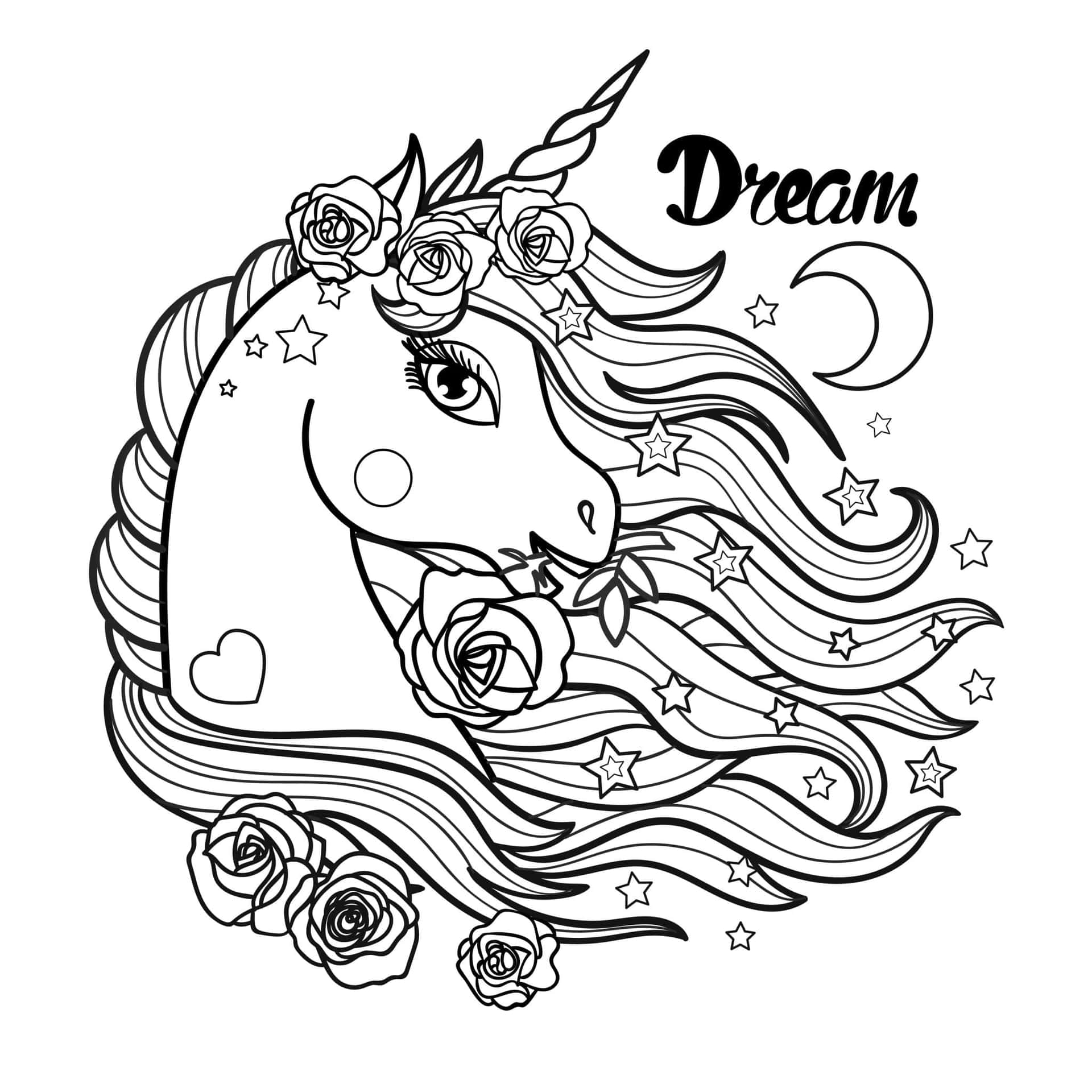Unicorn Coloring Pictures Wallpaper