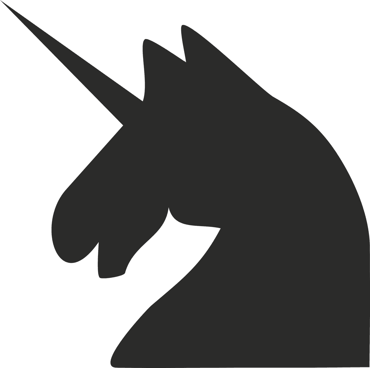 Unicorn Head Svg SVG