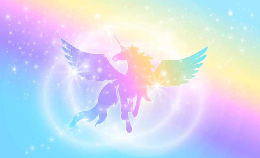 Unicorn Rainbow Background Wallpaper