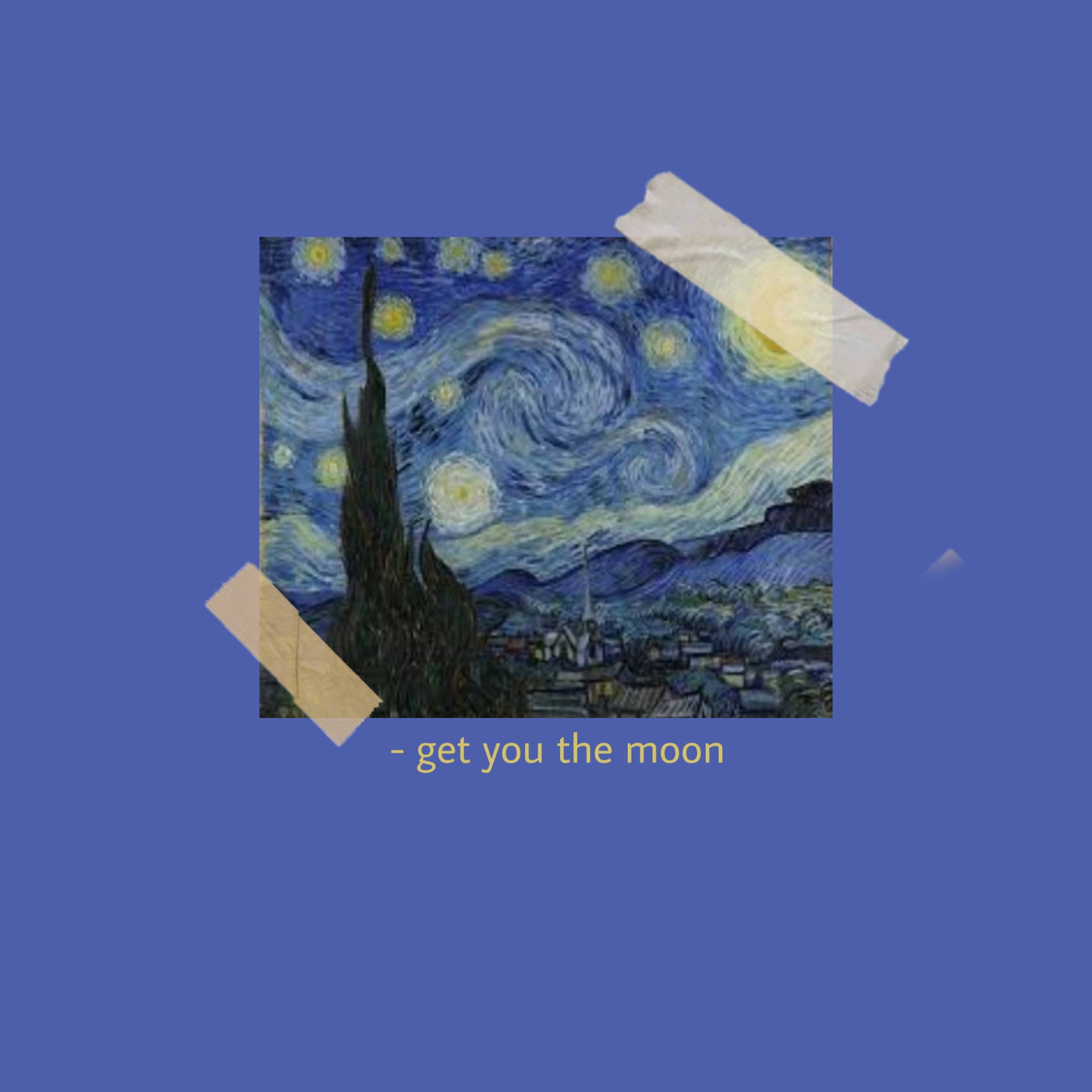 Van Gogh Sternennacht Hintergrund