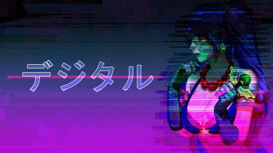 Vaporwave Anime Wallpaper