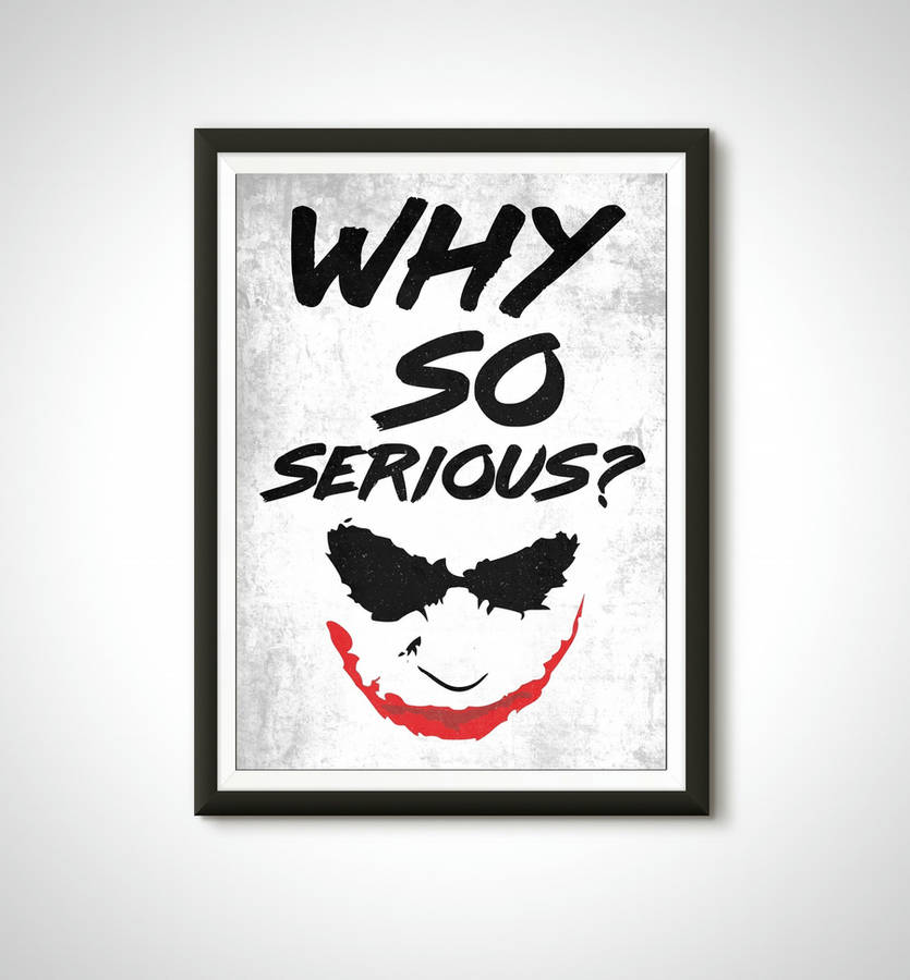 Varför Så Seriös Joker Wallpaper