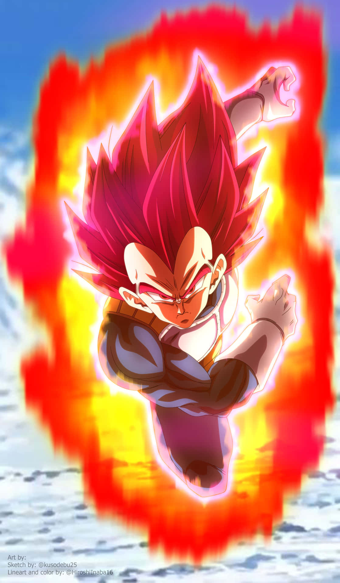 Vegeta Super Saiyan God Fond d'écran