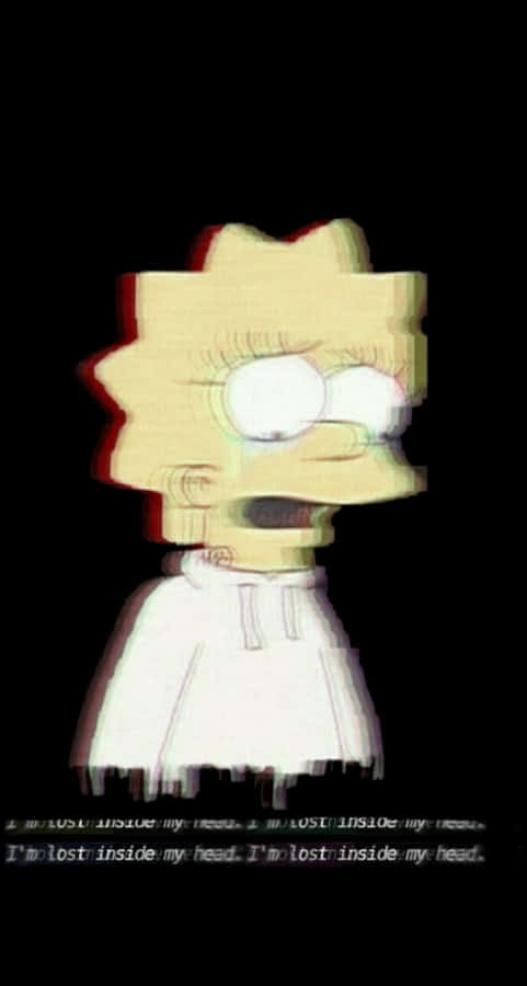 Verdrietige Lisa Simpson Achtergrond