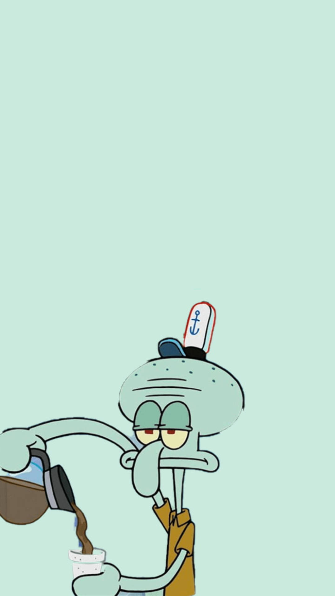 Verdrietige Squidward Achtergrond