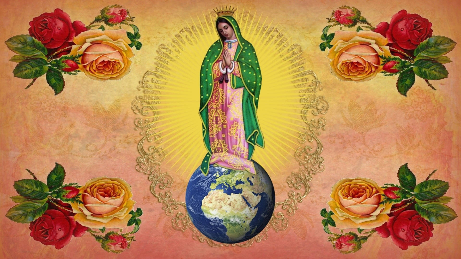 Vergine Di Guadalupe Sfondo