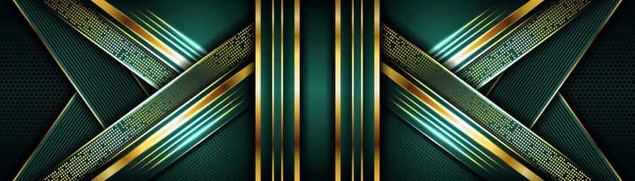 Vert Et Or Fond d'écran