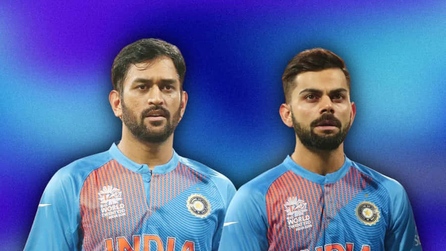 Virat Kohli En Dhoni Achtergrond