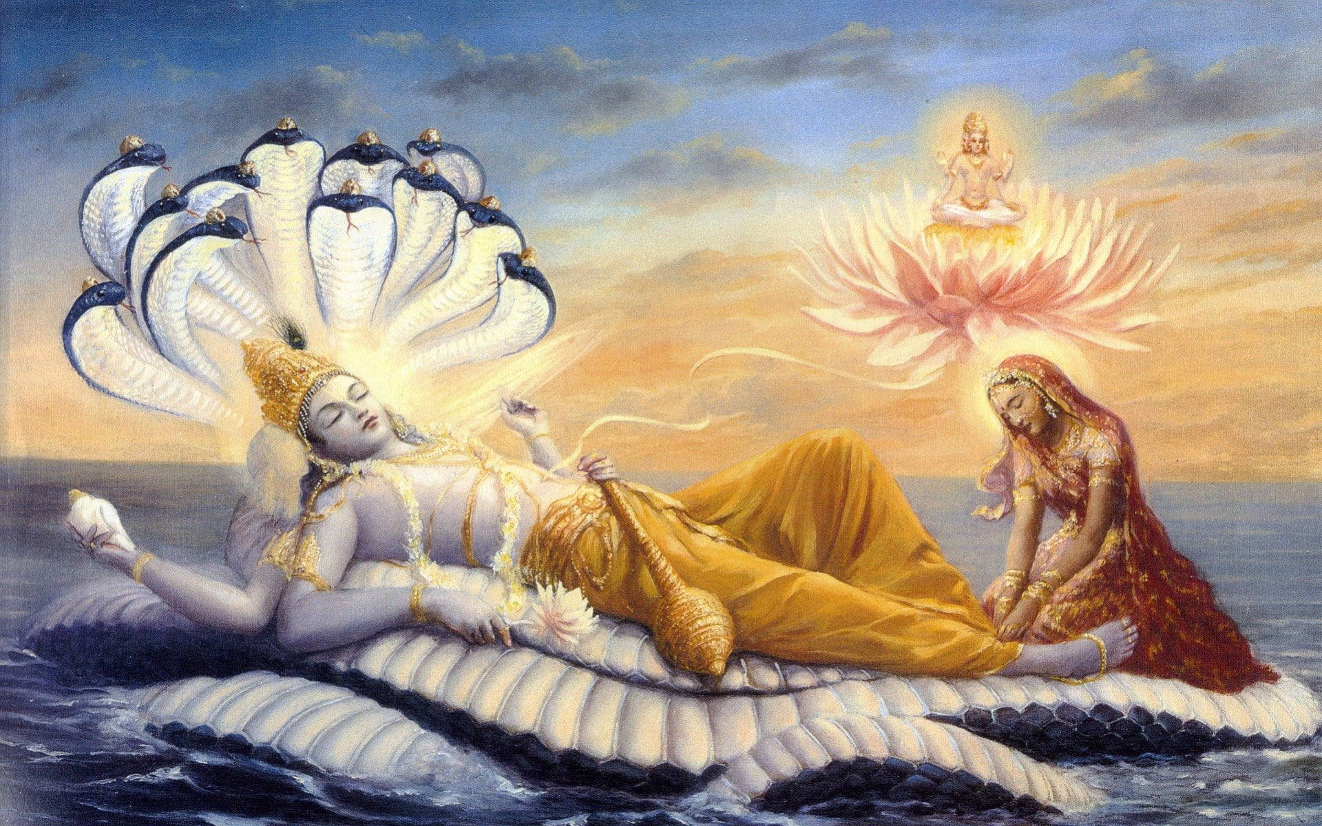 Vishnu Background Wallpaper