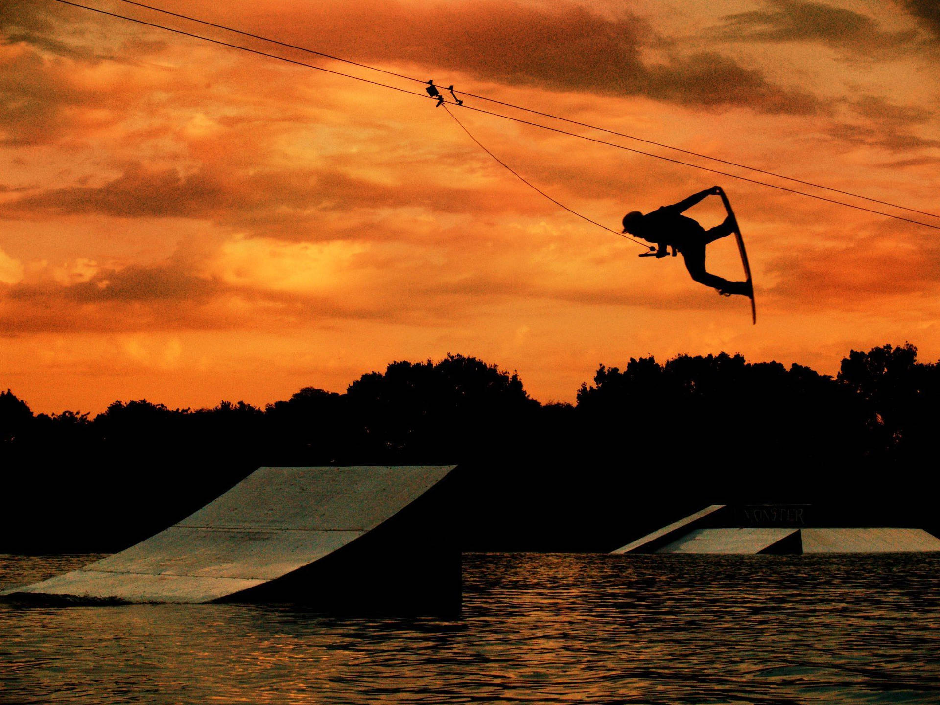 Wakeboarding Achtergrond