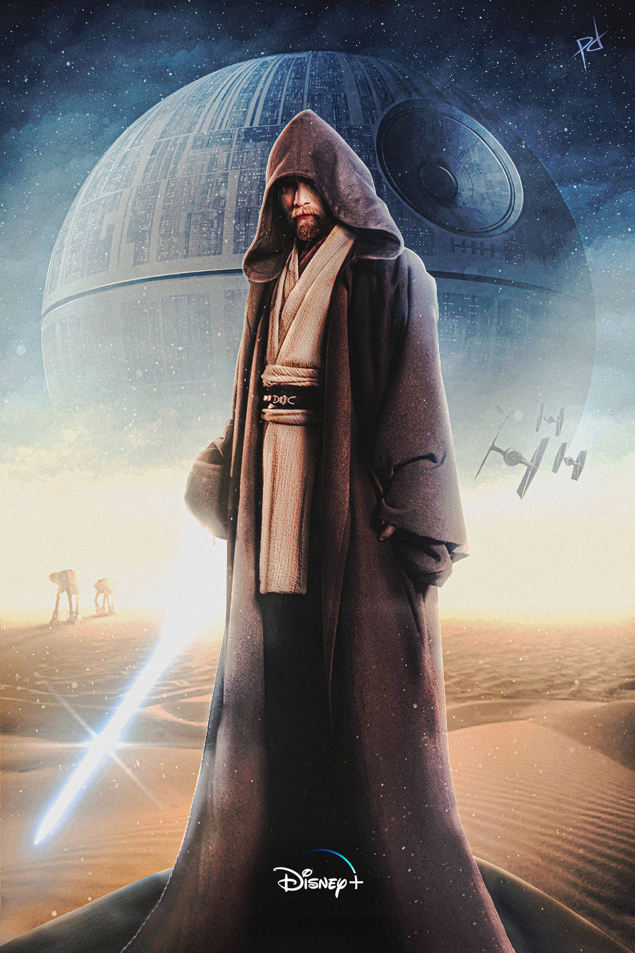 Made an iPhone wallpaper out of this ObiWan Kenobi 2022 poster since I  couldnt find one online  riphonewallpapers