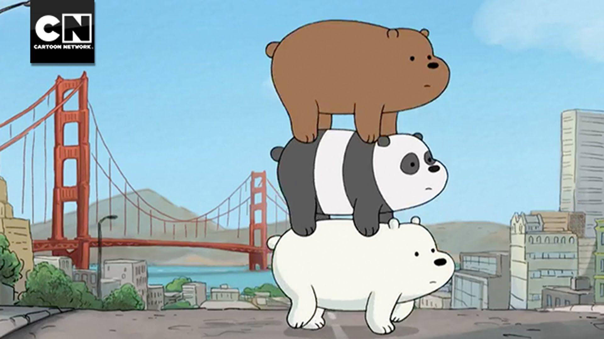 We Bare Bears Esthetiek Achtergrond