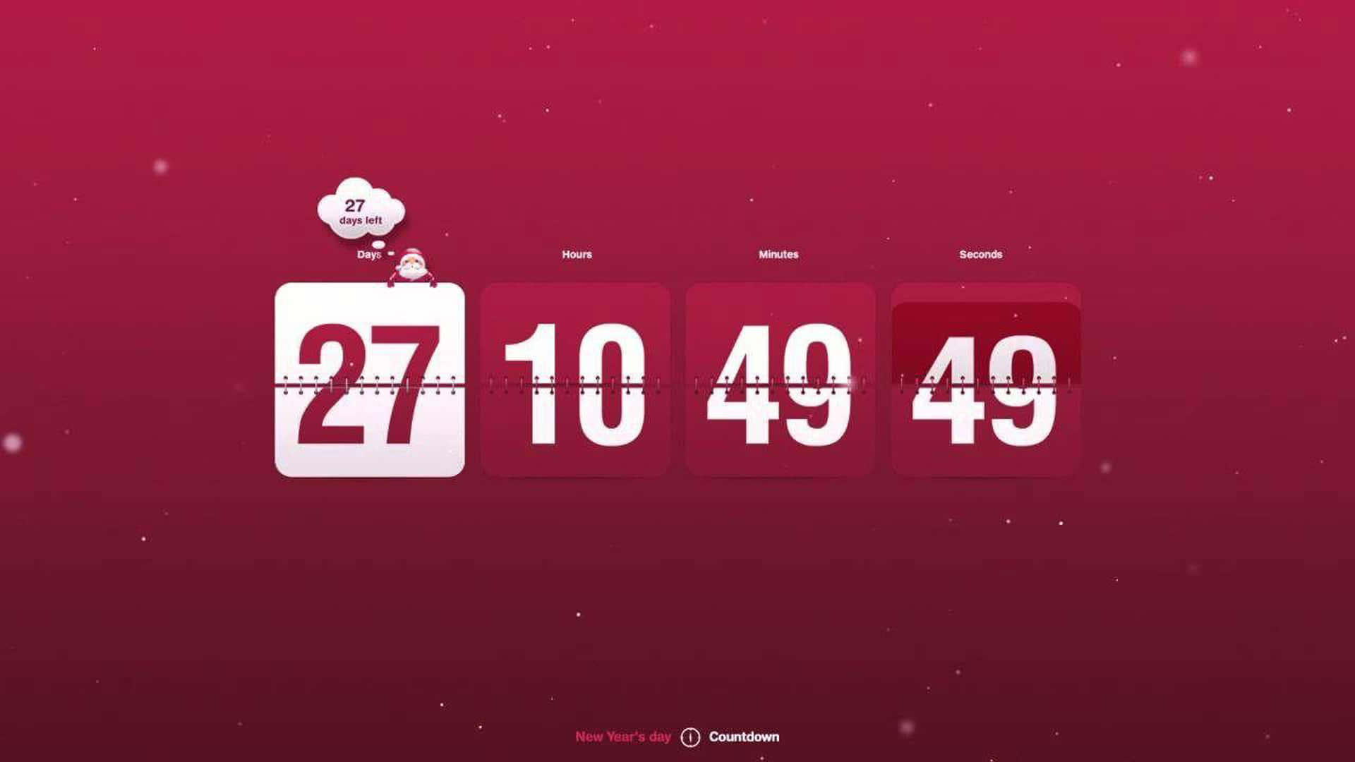 Weihnachts Countdown Hintergrund