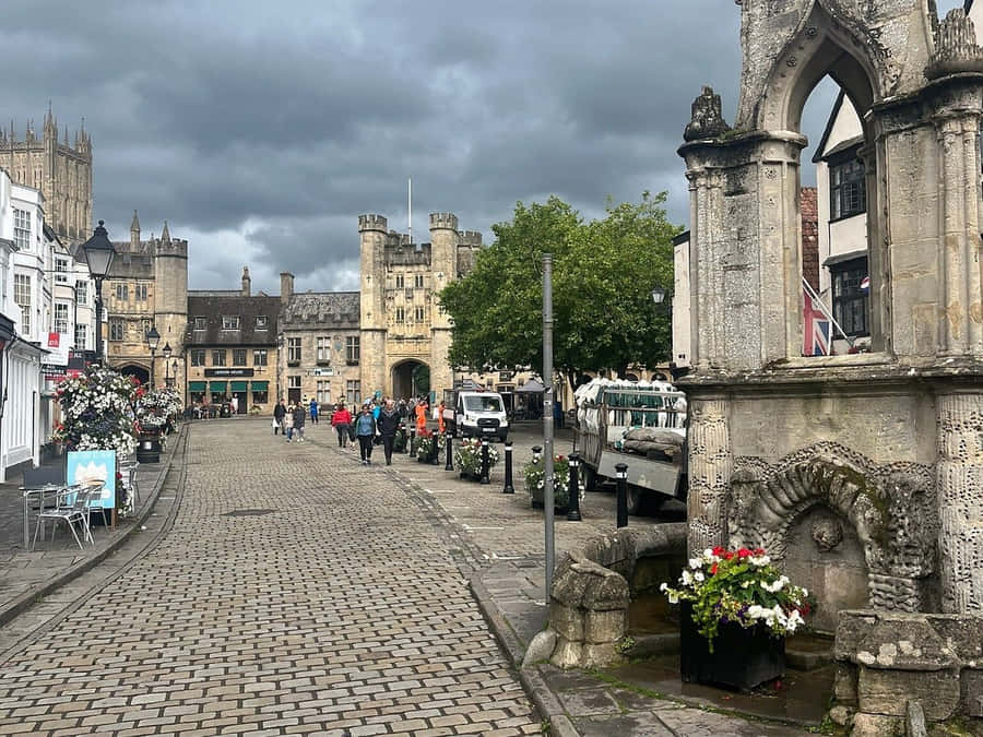 Wells Storbritannia Bakgrunnsbildet