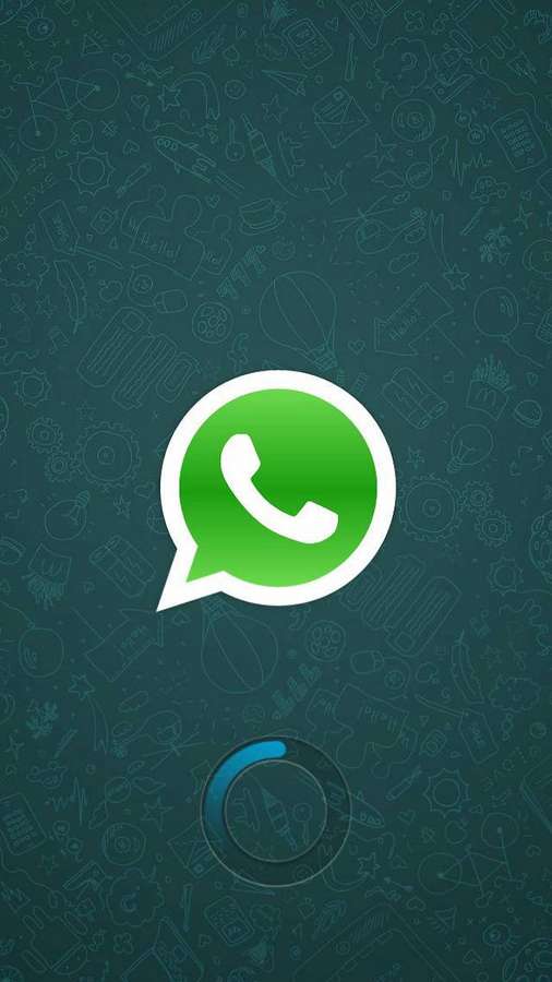 Logo dell'app WhatsApp su uno sfondo verde scuro con motivi. — Whatsapp Sfondi