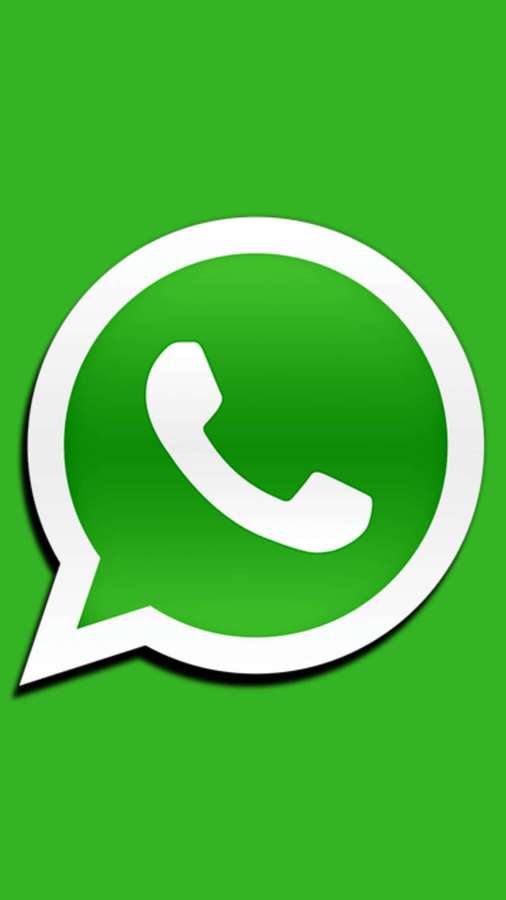 WhatsApp messaging app logo on green background — Whatsapp Chat Background
