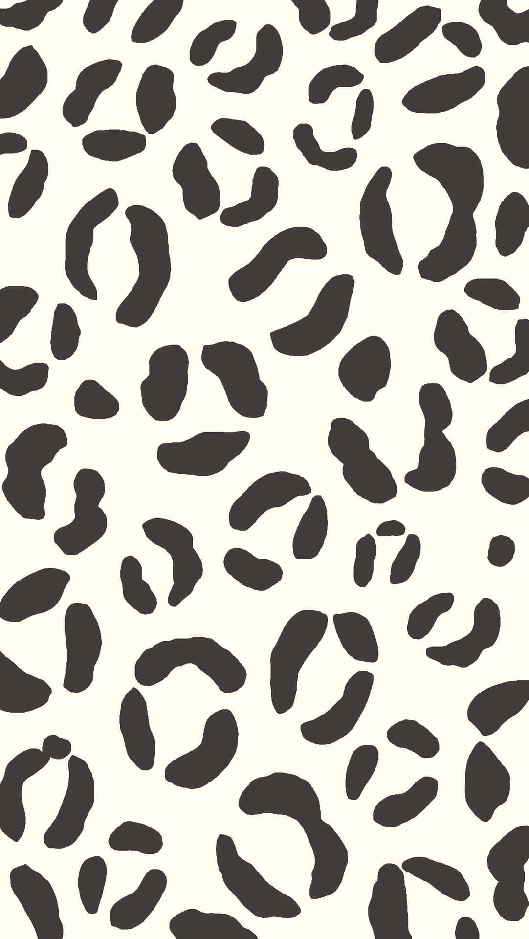 White Leopard Print Background Wallpaper