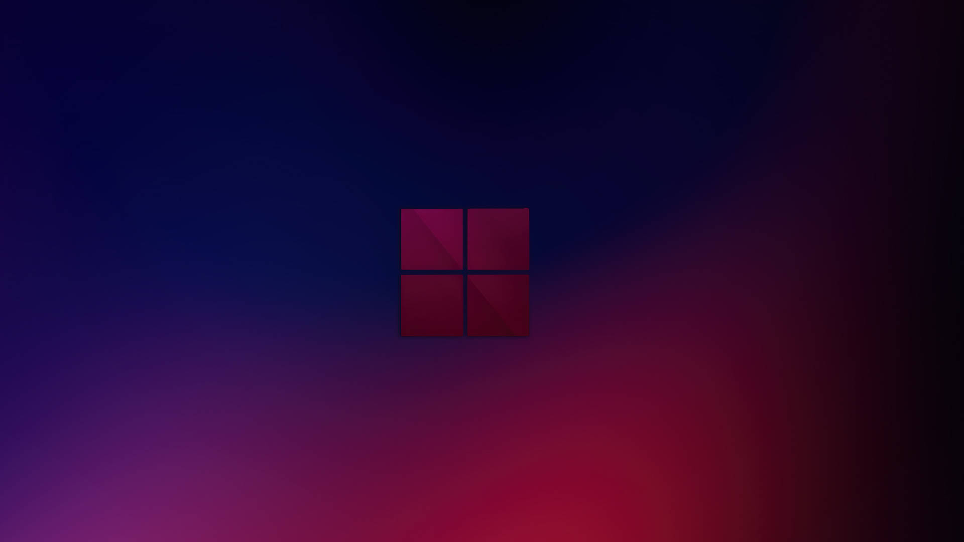Windows-logotyp som glöder mot en blå till magenta gradientbakgrund — Windows 11 bakgrund Bakgrundsbilder