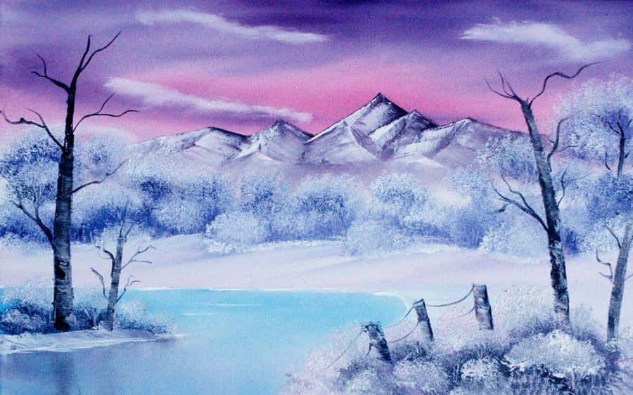 Winter Painting Wallpaper