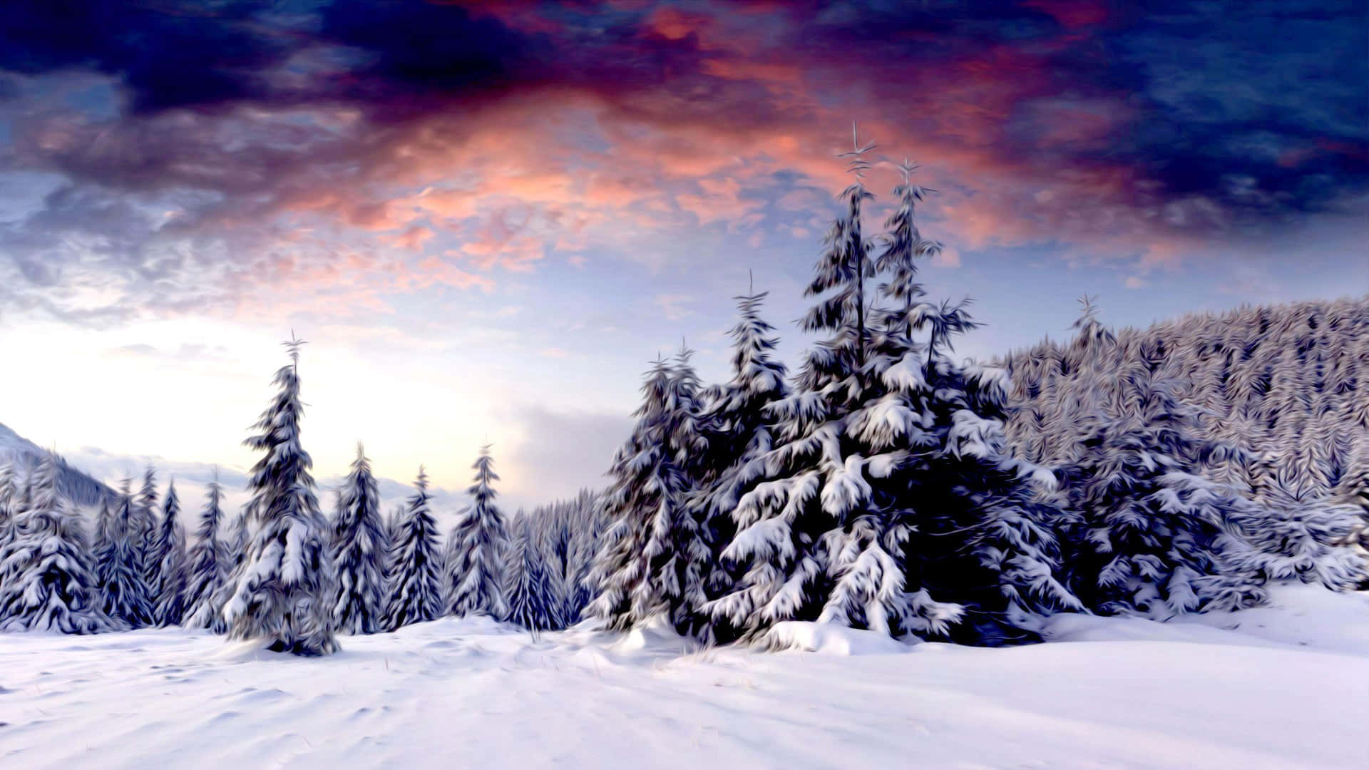 Winter Scenery Desktop Wallpaper