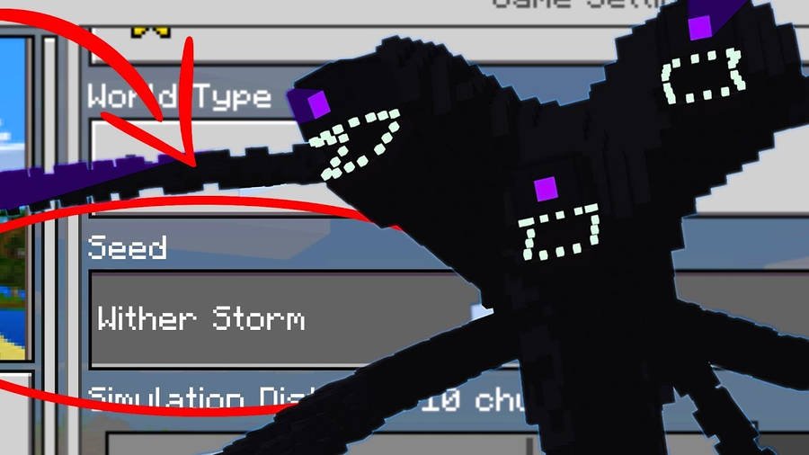 Wither Storm Bakgrunnsbildet