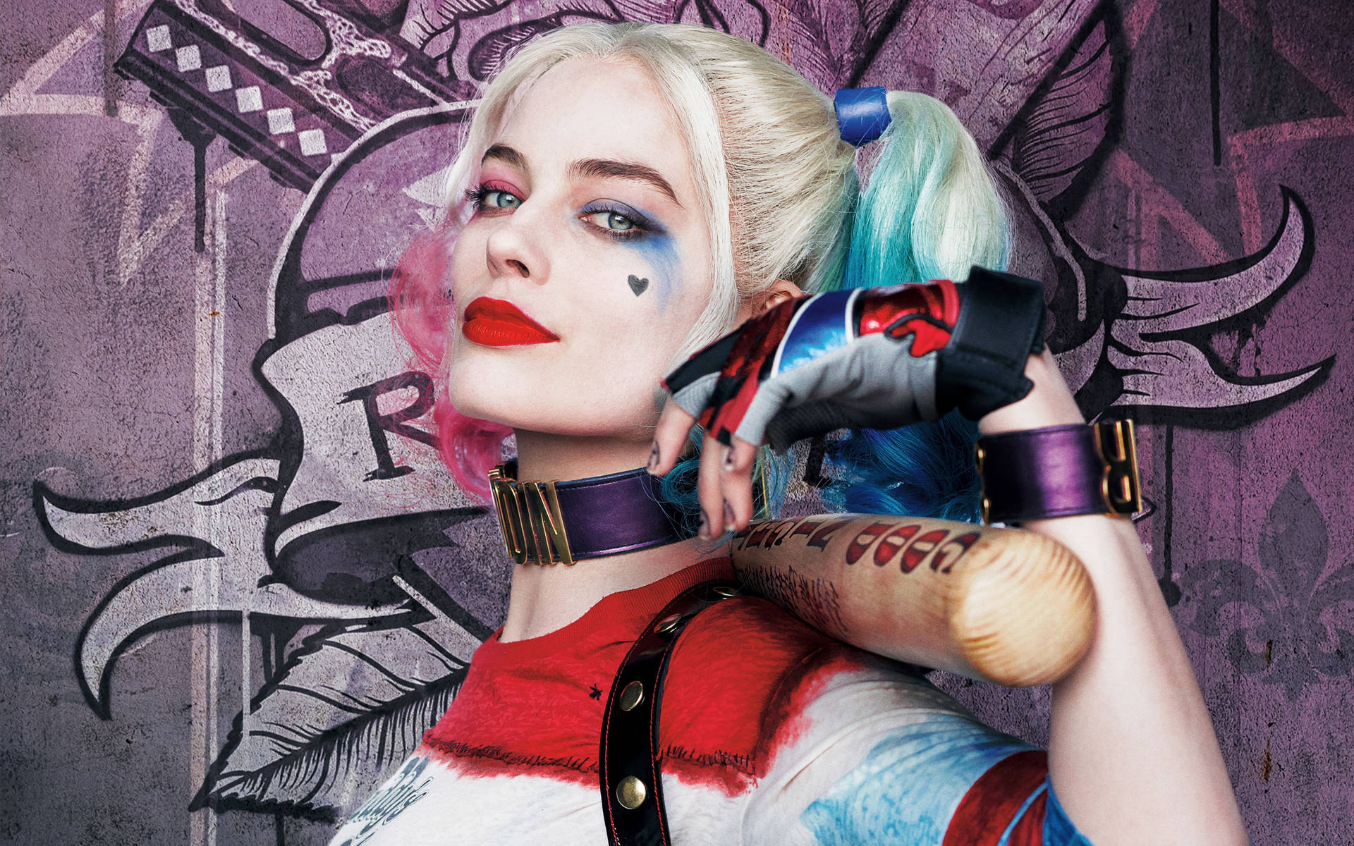 Download Margot Robbie in her iconic Harley Quinn look Wallpaper   Wallpaperscom