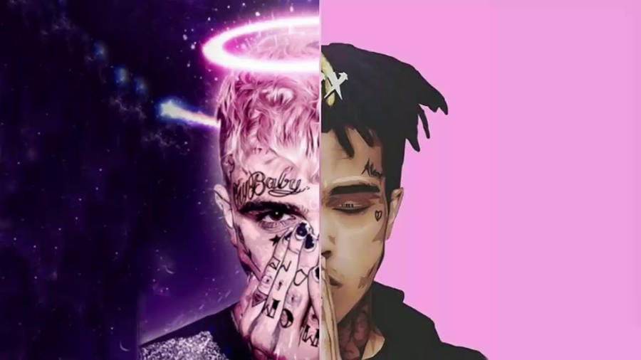 Xxxtentacion Anime Cartoon Achtergrond