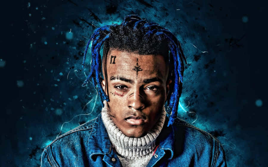 Xxxtentacion Blue Achtergrond