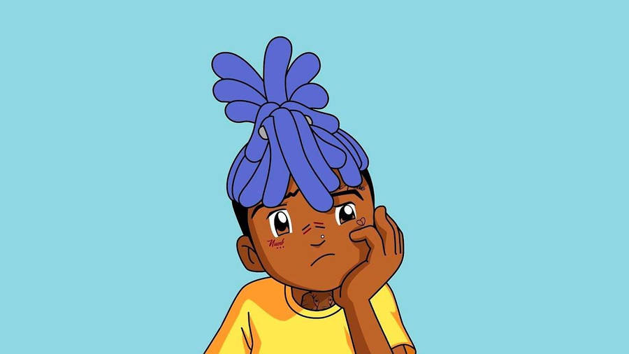 Xxxtentacion Cartoon Achtergrond