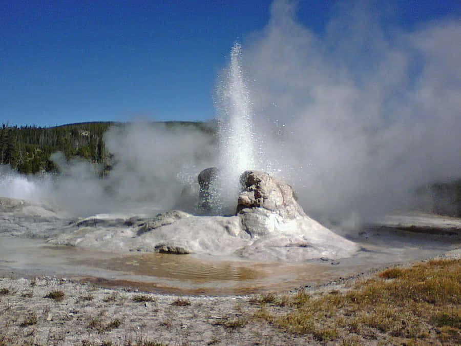 Yellowstone Geysers Achtergrond