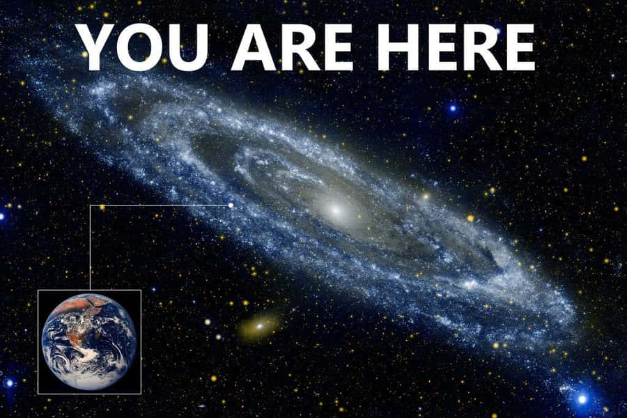 You Are Here Galaxy Wallpaper