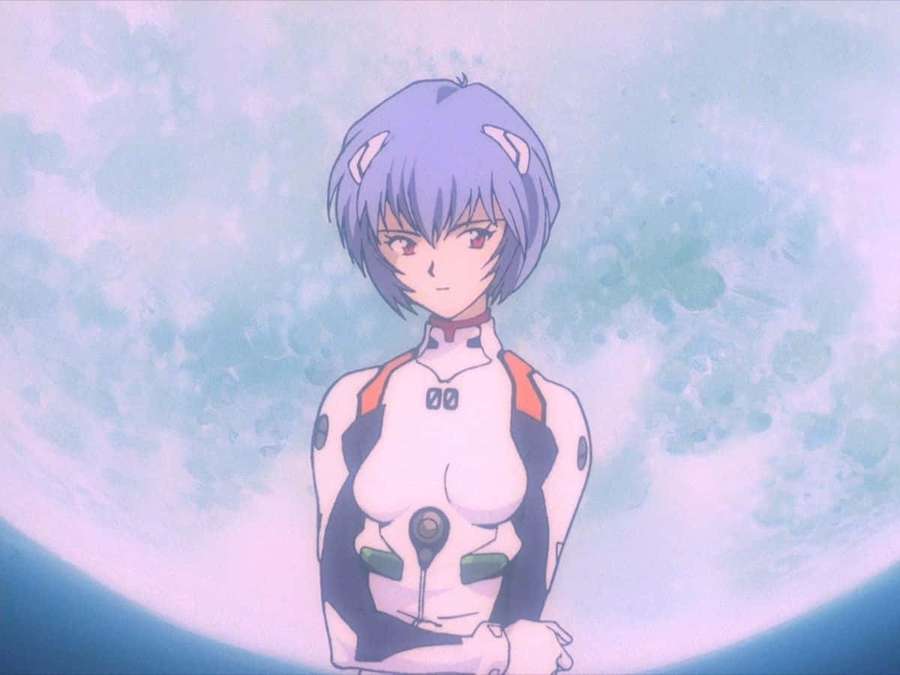 Chica anime con traje futurista contra fondo cósmico — Yui Ikari Fondos de pantalla