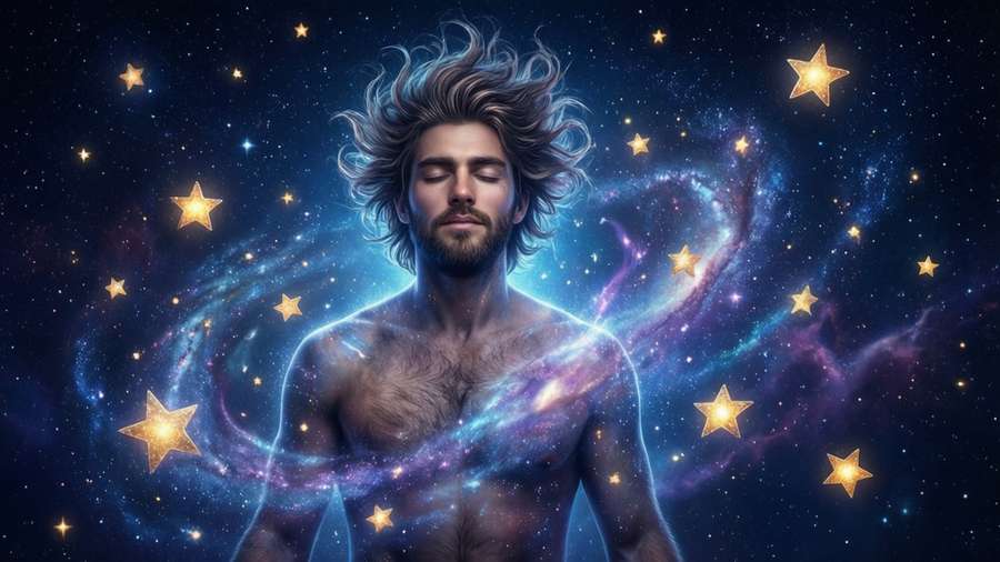 Zeldris floats serenely among the stars in a cosmic galaxy. — Zeldris Picture