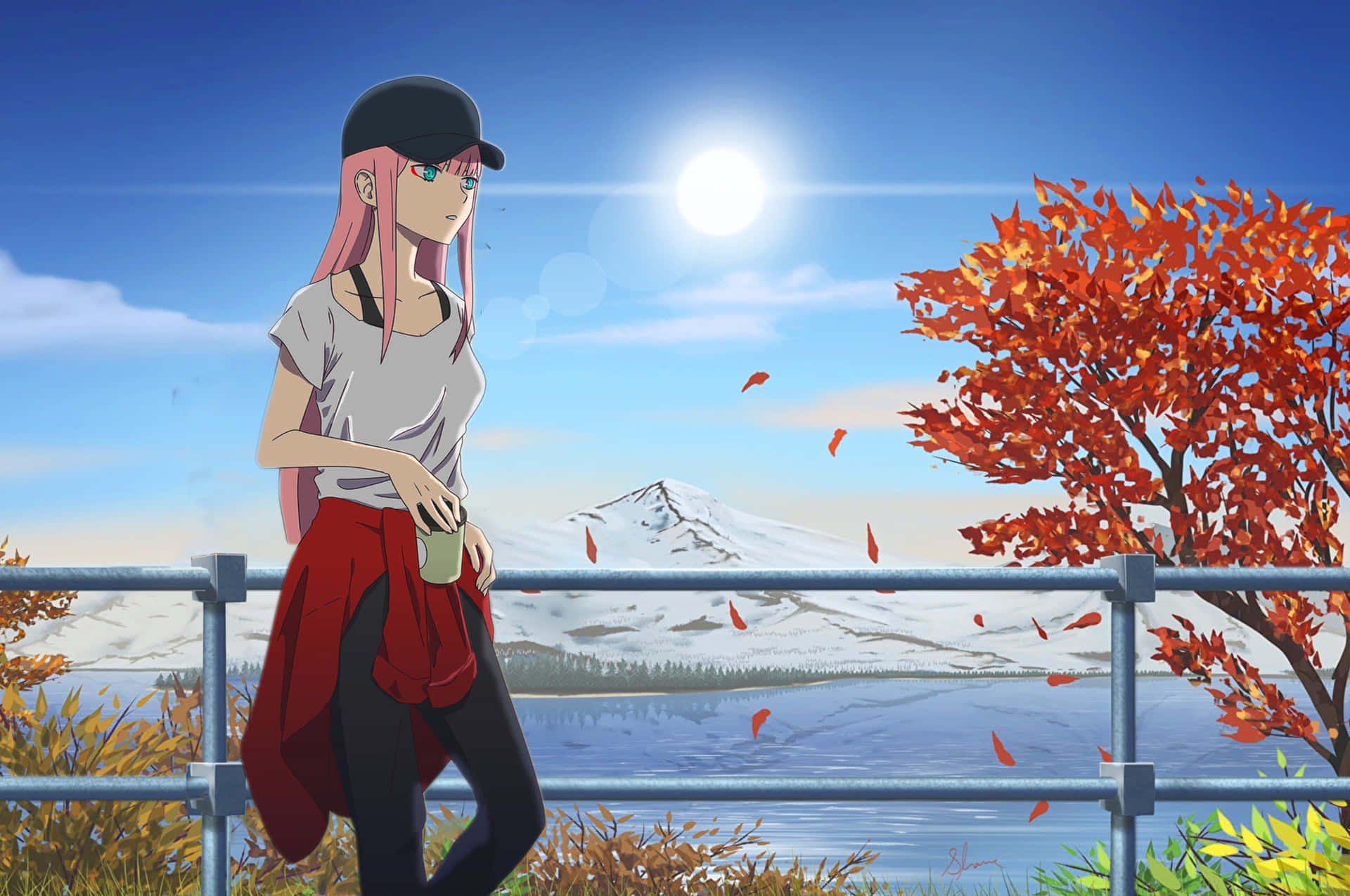 Zero Two Aesthetic Fond d'écran