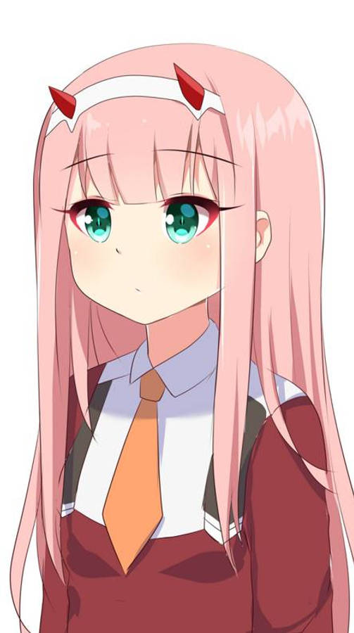 Zero Two Esteettinen Taustakuva