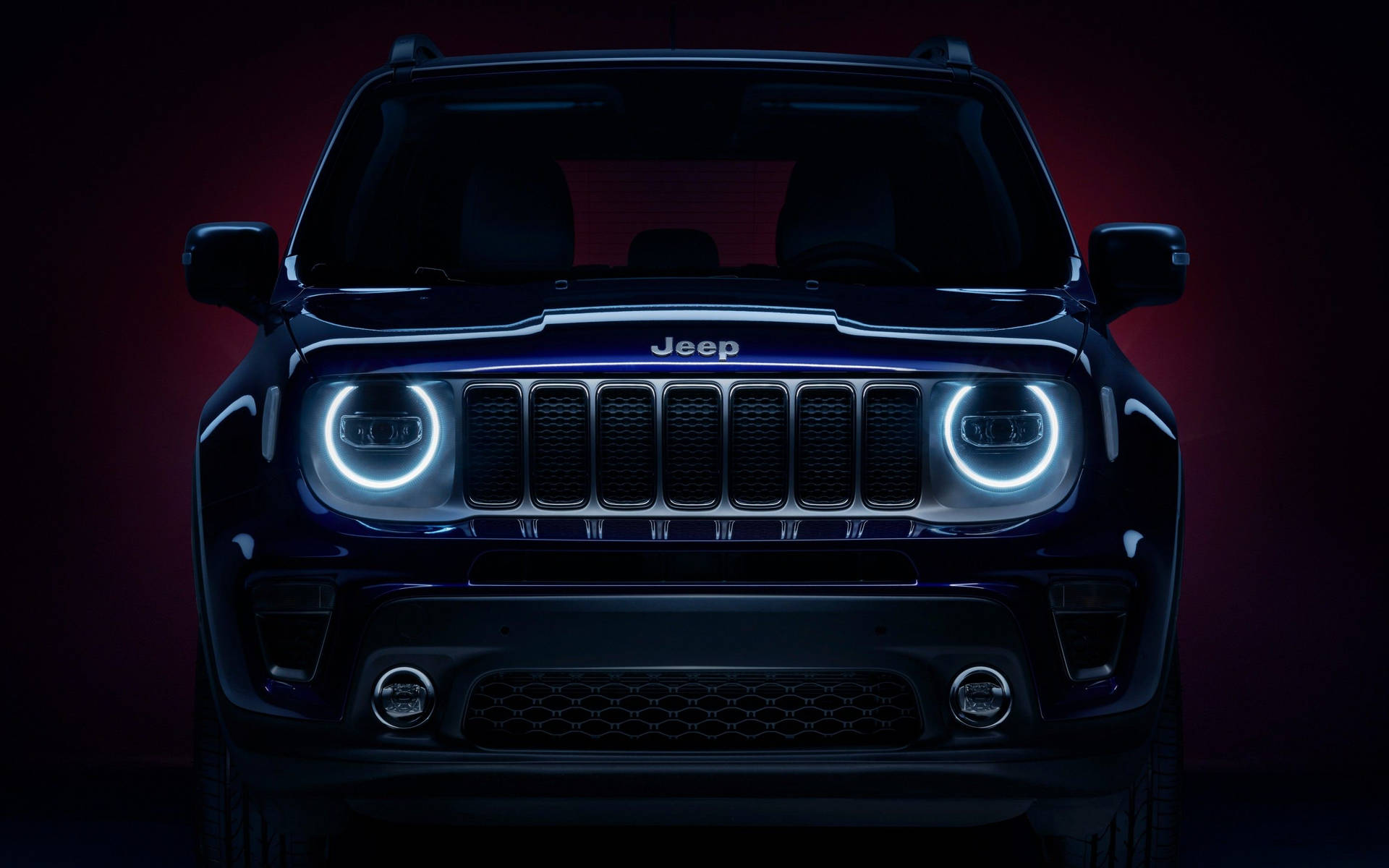 Zwarte Jeep Wrangler Achtergrond