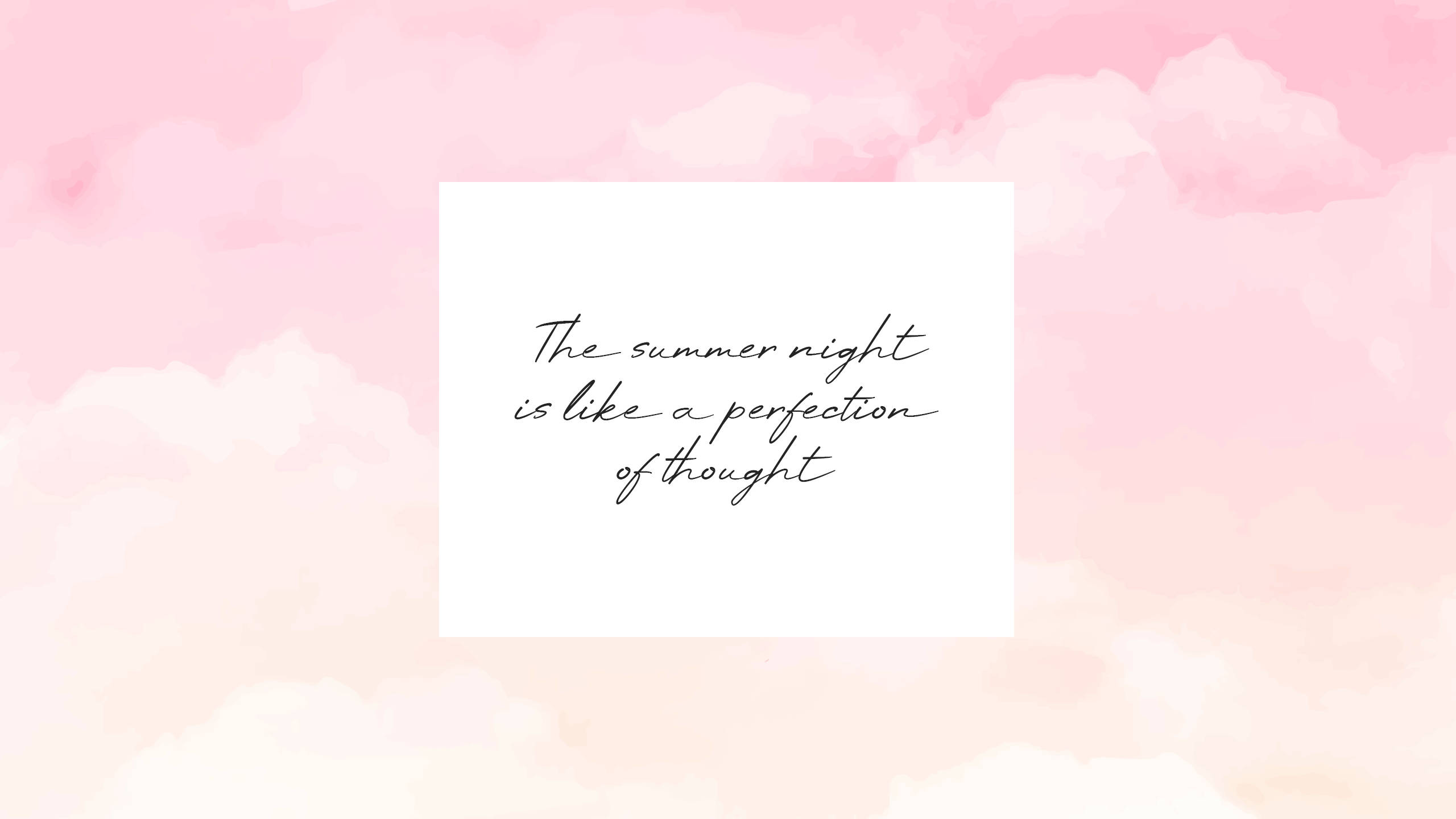Download 2560x1440 Summer Quote Pink Aesthetic Wallpaper ...