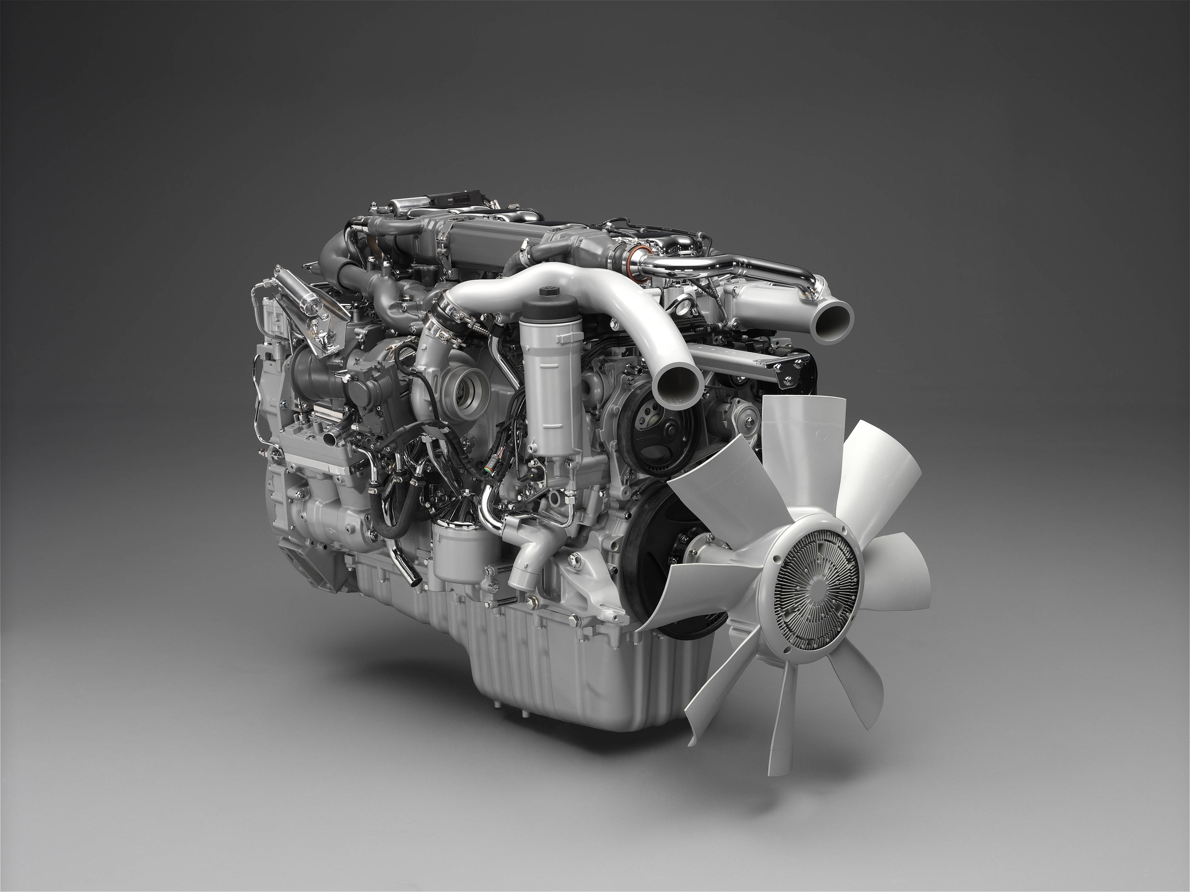 3d Mechanical Engine In A Sleek Gray Design Background