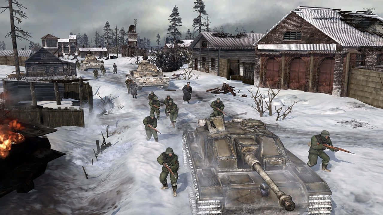 Download 720p Company Of Heroes 2 Background | Wallpapers.com