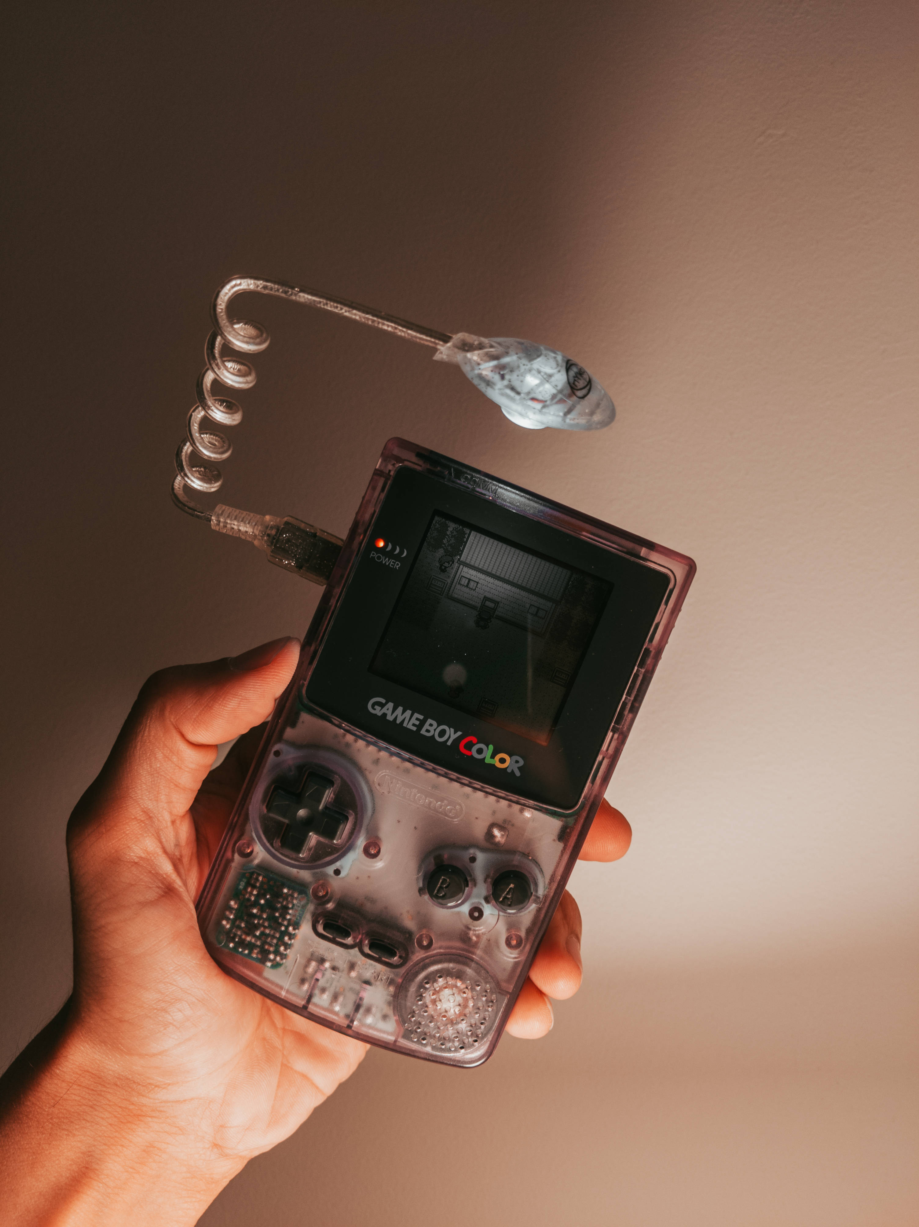90s Game Boy Worm Light Background