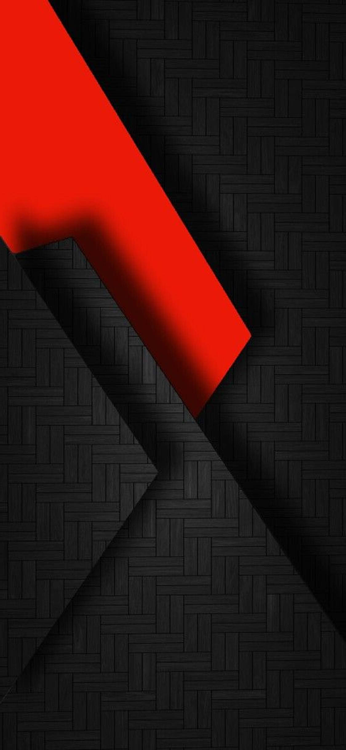 A Black And Red Abstract Background With A Red Triangle Background