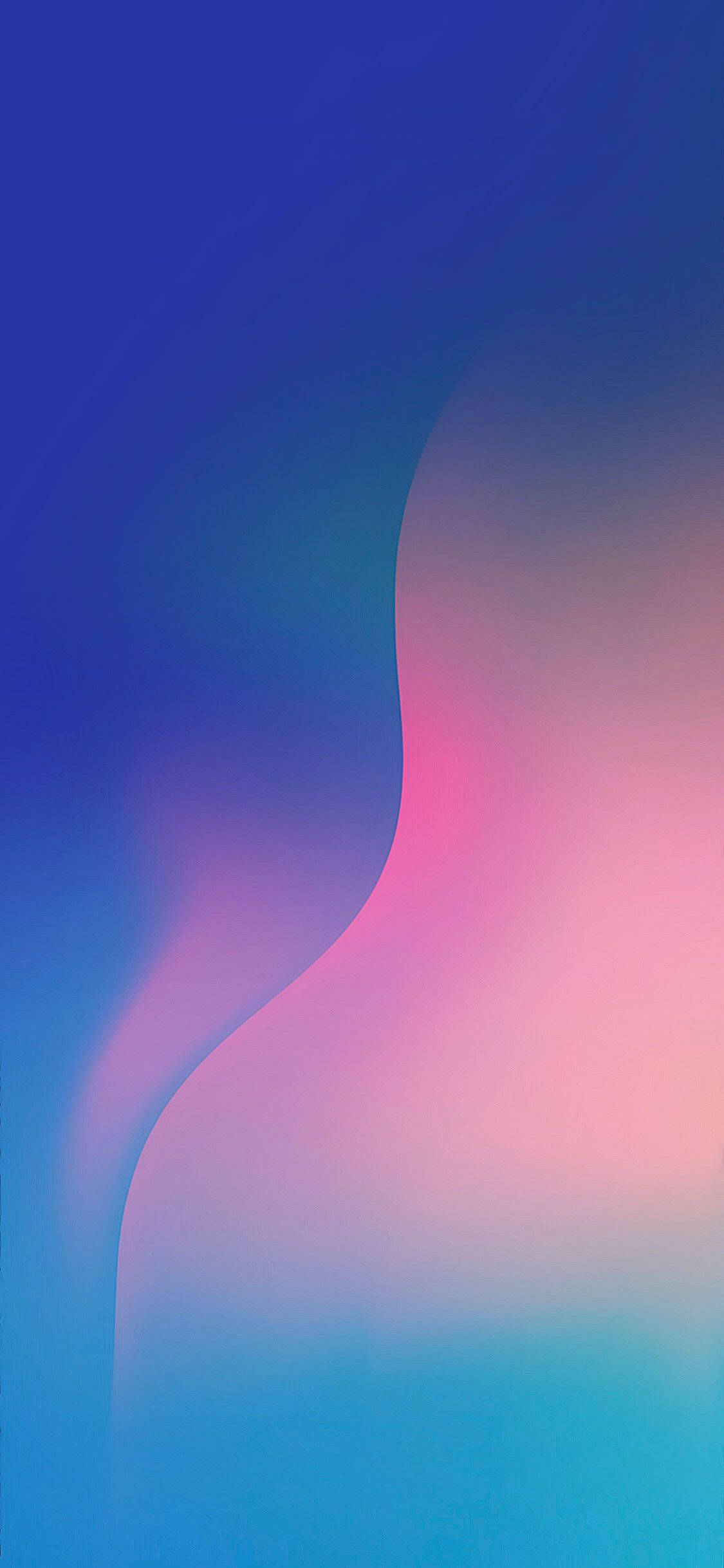 A Blue And Pink Abstract Background With A Woman's Face Background