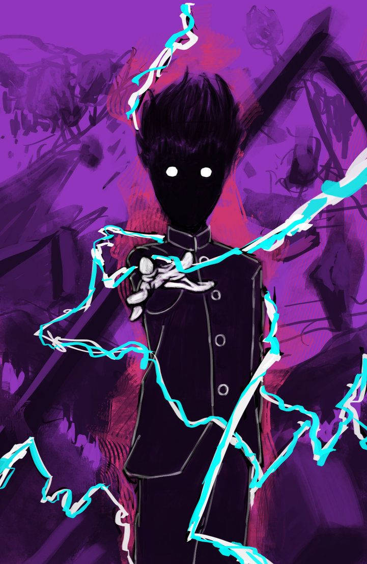 A Man In A Suit With Lightning In His Hands Background