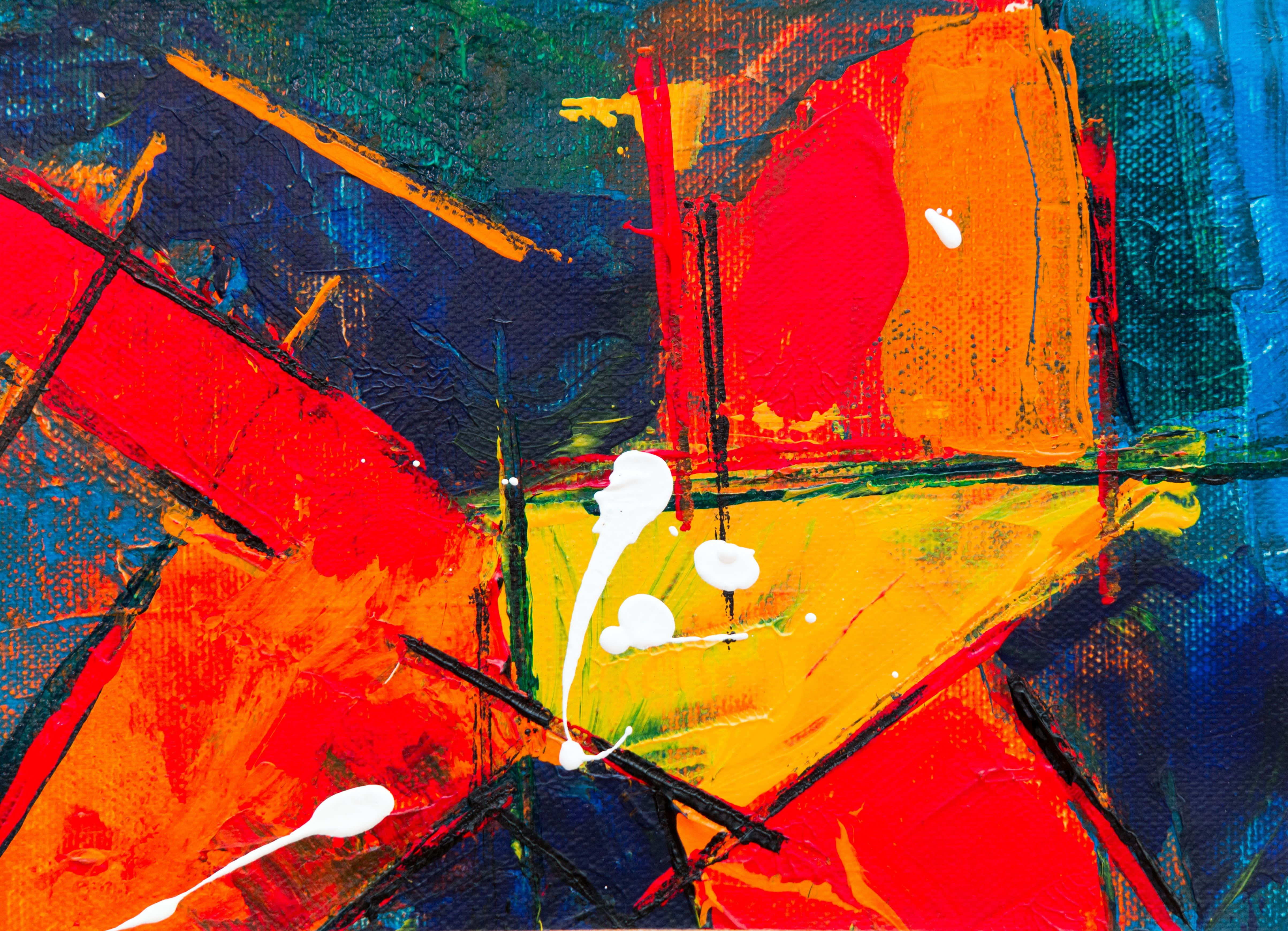 Download Colorful Abstract Expressionism Painting Wallpaper