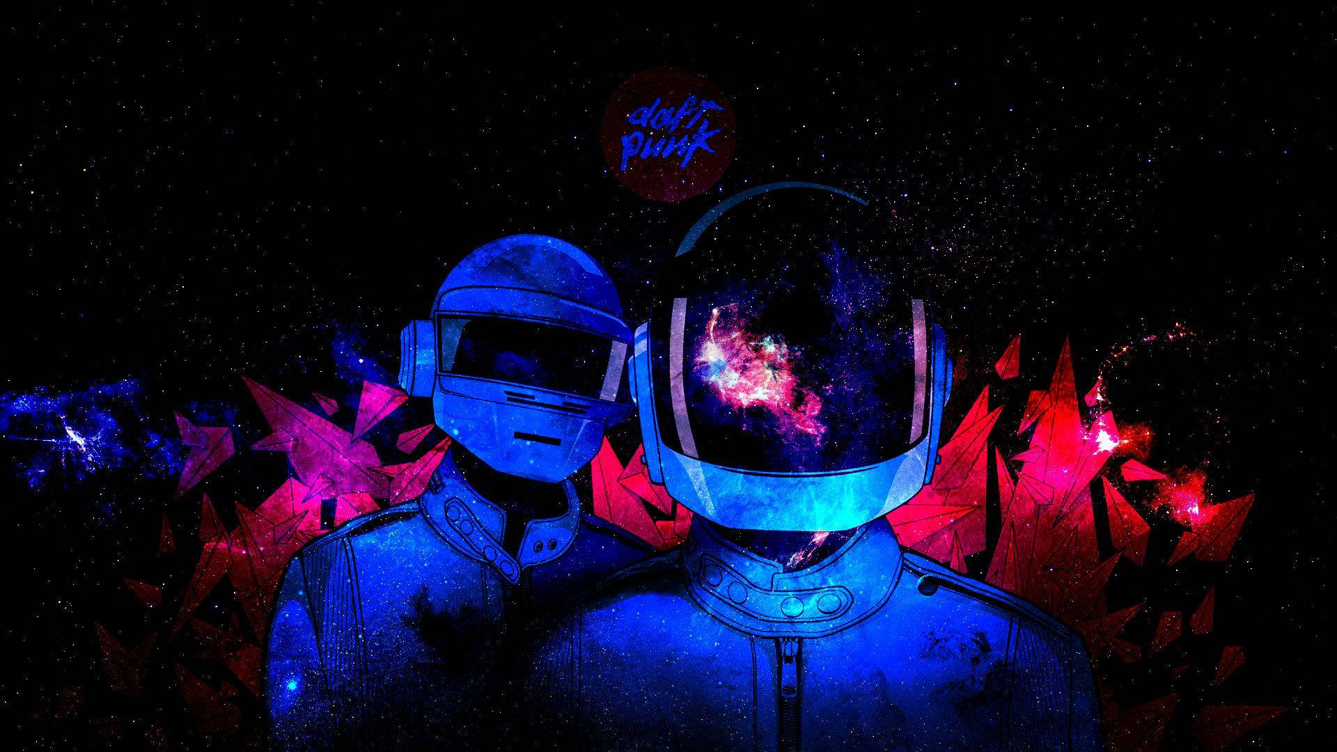 Abstract Galactic Daft Punk Background