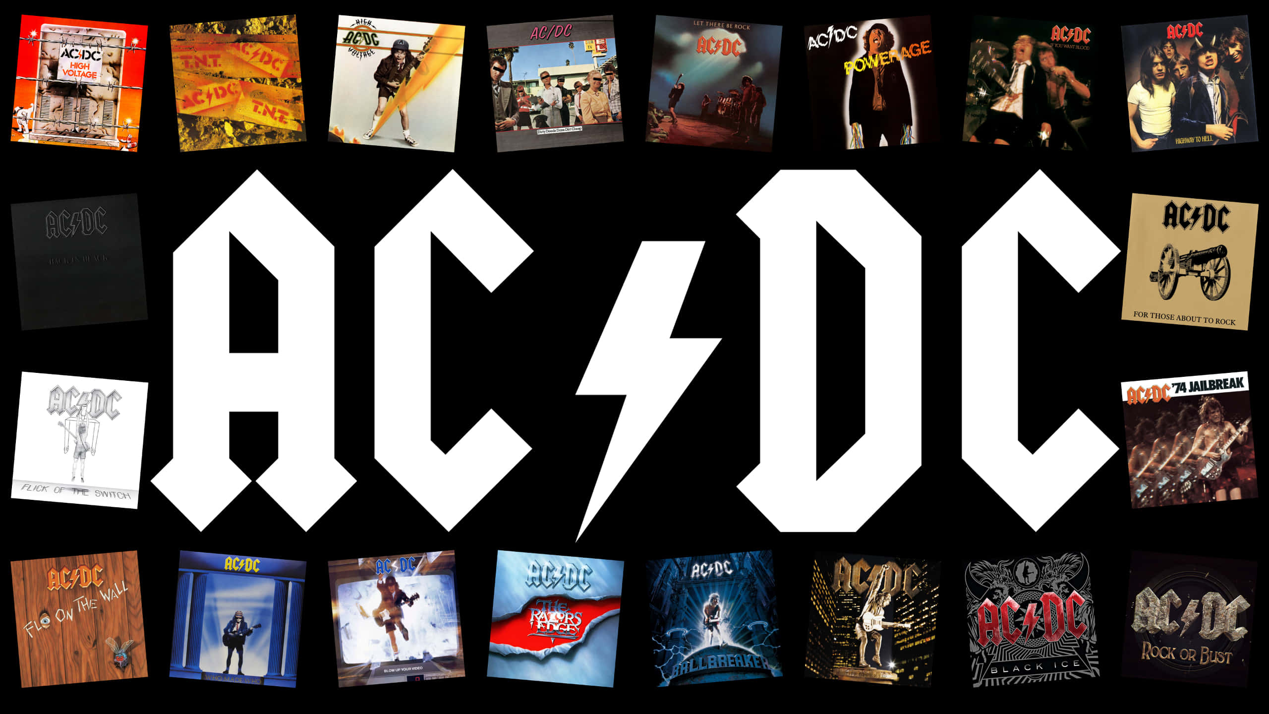 Download Iconic AC/DC Band in Action on Stage Wallpaper | Wallpapers.com
